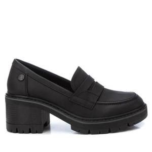 NEW XTI women's mask detail moccasins in black